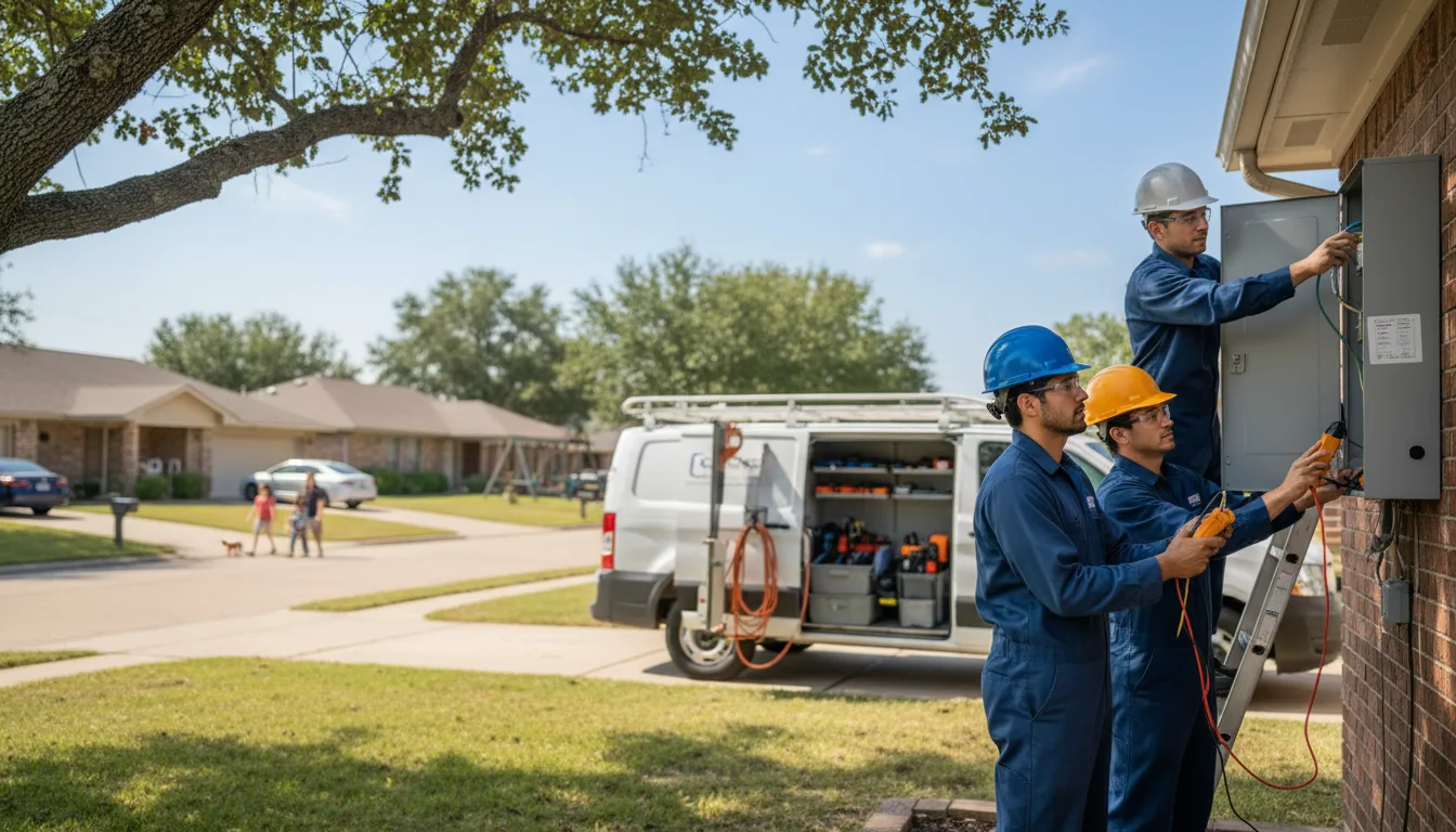 Certified electrician providing emergency electrical services in Fresno, OH